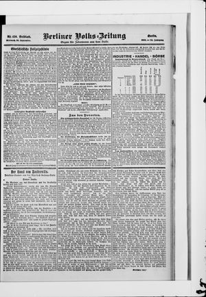 Berliner Volkszeitung vom 26.09.1906