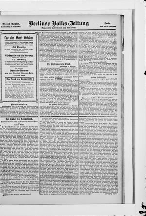 Berliner Volkszeitung vom 27.09.1906