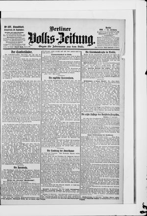 Berliner Volkszeitung vom 29.09.1906