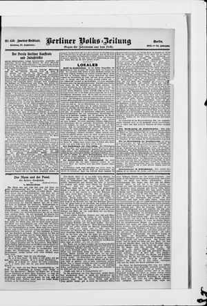 Berliner Volkszeitung vom 30.09.1906