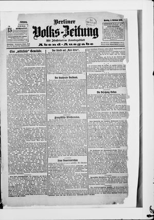 Berliner Volkszeitung vom 01.10.1906
