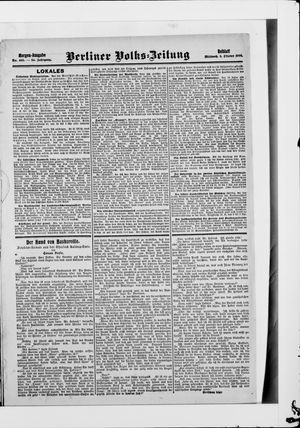 Berliner Volkszeitung on Oct 3, 1906