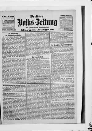 Berliner Volkszeitung vom 05.10.1906