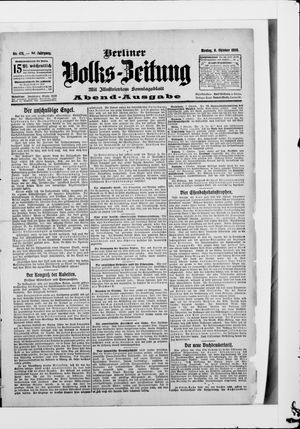 Berliner Volkszeitung vom 08.10.1906