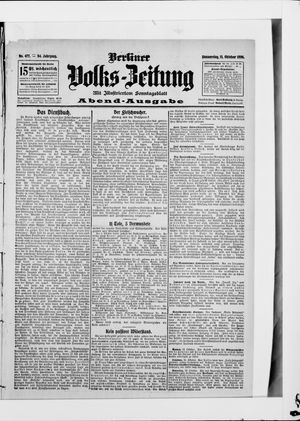 Berliner Volkszeitung vom 11.10.1906