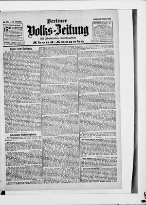 Berliner Volkszeitung vom 12.10.1906