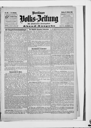 Berliner Volkszeitung vom 15.10.1906