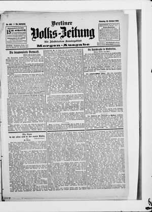 Berliner Volkszeitung on Oct 23, 1906