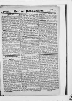 Berliner Volkszeitung on Oct 23, 1906