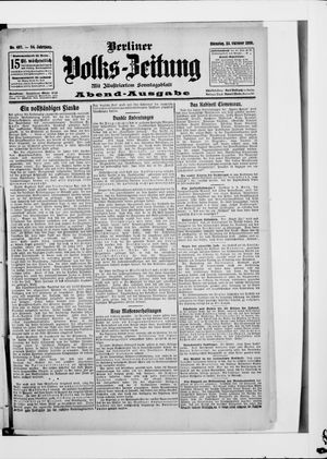 Berliner Volkszeitung on Oct 23, 1906