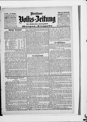 Berliner Volkszeitung vom 24.10.1906