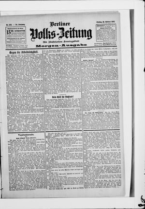 Berliner Volkszeitung vom 26.10.1906
