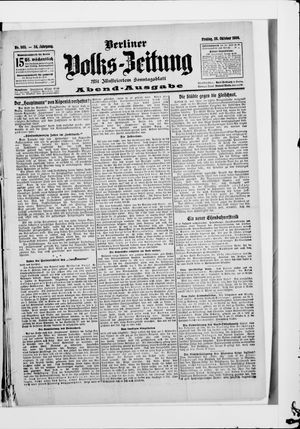 Berliner Volkszeitung on Oct 26, 1906