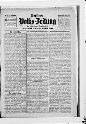 Berliner Volkszeitung vom 27.10.1906