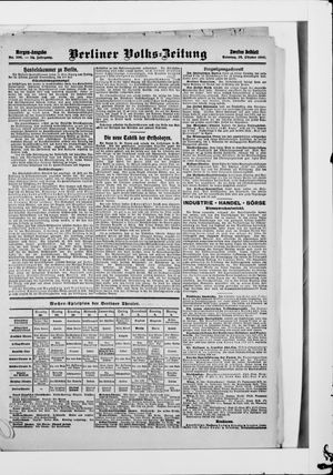 Berliner Volkszeitung vom 28.10.1906
