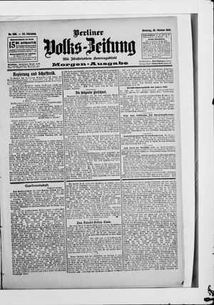 Berliner Volkszeitung vom 30.10.1906