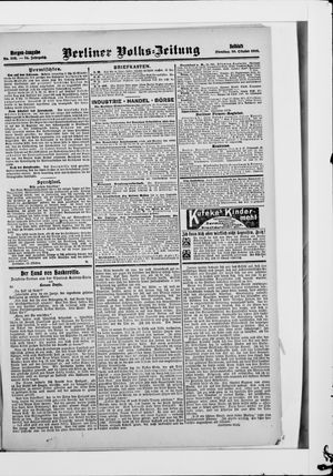 Berliner Volkszeitung vom 30.10.1906