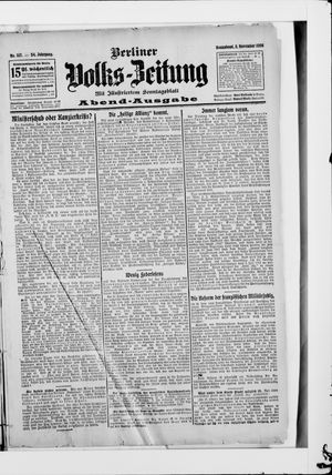 Berliner Volkszeitung on Nov 3, 1906