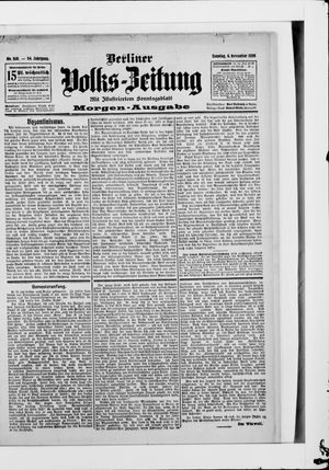 Berliner Volkszeitung vom 04.11.1906