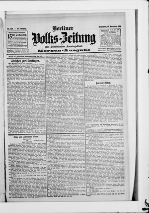 Berliner Volkszeitung vom 10.11.1906