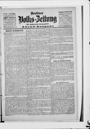 Berliner Volkszeitung on Nov 10, 1906