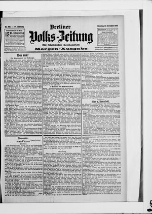 Berliner Volkszeitung vom 13.11.1906