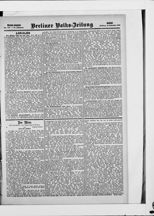 Berliner Volkszeitung on Nov 13, 1906