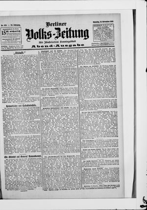 Berliner Volkszeitung vom 13.11.1906