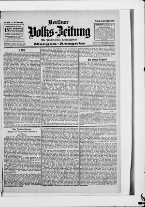 Berliner Volkszeitung vom 16.11.1906
