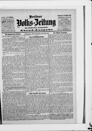 Berliner Volkszeitung vom 17.11.1906