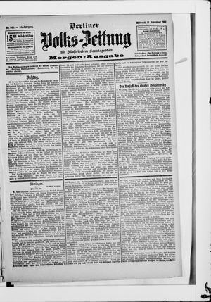 Berliner Volkszeitung vom 21.11.1906