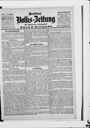 Berliner Volkszeitung vom 23.11.1906