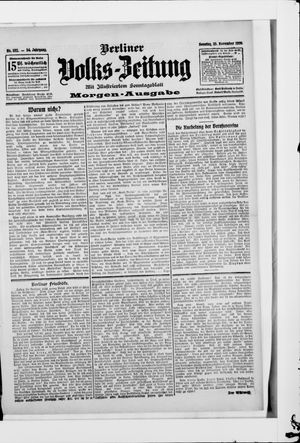 Berliner Volkszeitung vom 25.11.1906