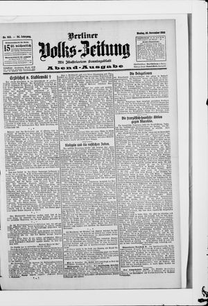 Berliner Volkszeitung vom 26.11.1906