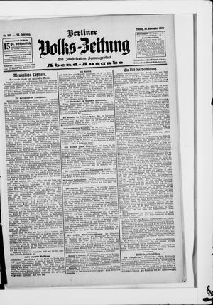 Berliner Volkszeitung vom 30.11.1906