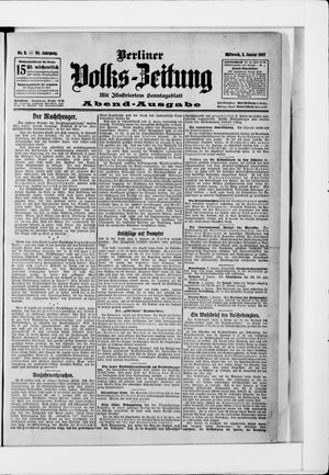 Berliner Volkszeitung vom 02.01.1907