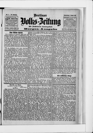 Berliner Volkszeitung vom 03.01.1907