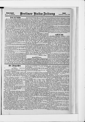 Berliner Volkszeitung vom 03.01.1907