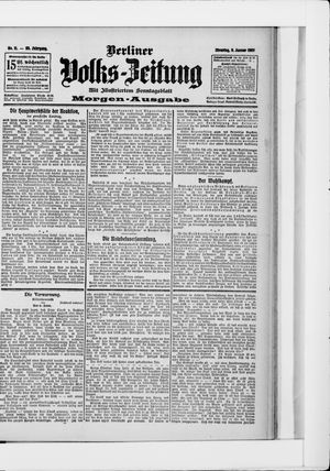 Berliner Volkszeitung on Jan 8, 1907