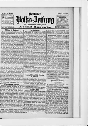 Berliner Volkszeitung vom 11.01.1907