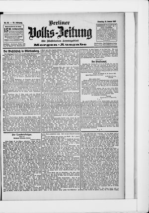 Berliner Volkszeitung vom 15.01.1907