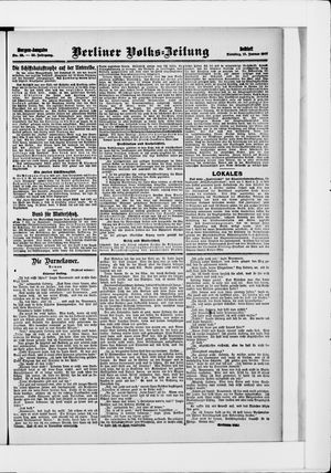 Berliner Volkszeitung vom 15.01.1907
