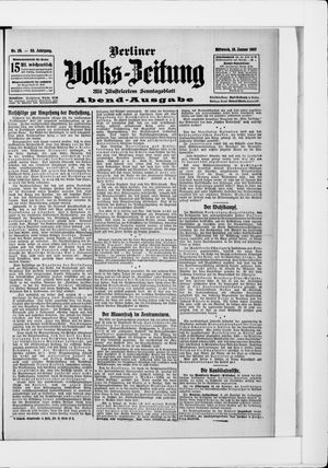 Berliner Volkszeitung vom 16.01.1907