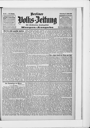 Berliner Volkszeitung on Jan 17, 1907