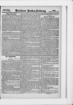 Berliner Volkszeitung vom 17.01.1907