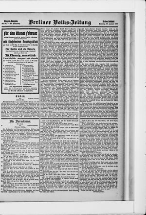 Berliner Volkszeitung vom 20.01.1907