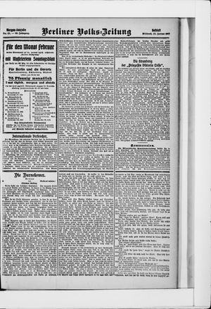 Berliner Volkszeitung on Jan 23, 1907