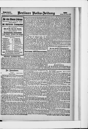 Berliner Volkszeitung vom 25.01.1907