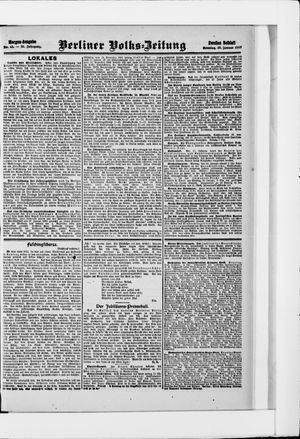Berliner Volkszeitung vom 27.01.1907