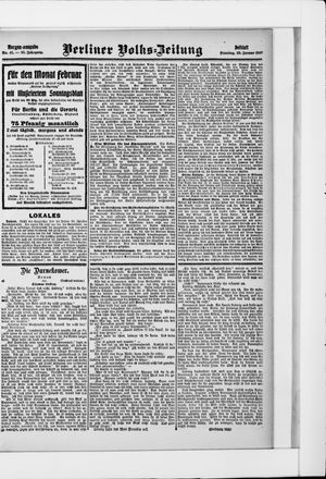 Berliner Volkszeitung on Jan 29, 1907